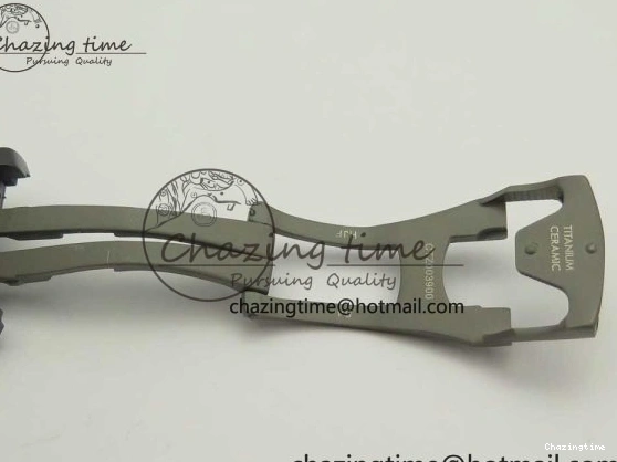 0118 SmoothTexture Speedmaster “Dark Side of The Moon” Real Ceramic OMF 1:1 Best Edition Vintage Black on Brown Leather Strap A 7975